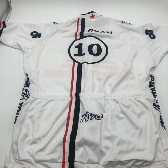Amgen Tour‎ 10th Anniversary Bicyclist Shirt California Republic Bear Ryan 10 Xl - Picture 14 of 16